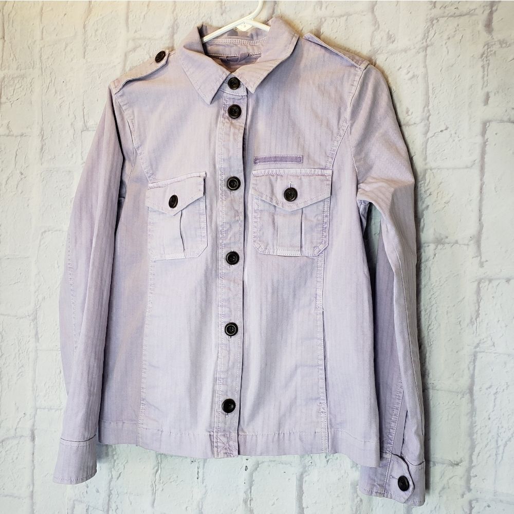 GAP Lavender Pastel Jean-Style Jacket Small
